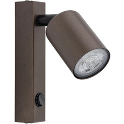 Kinkiet aluminiowy brązowy regulowany 22cm TOP BROWN 1
