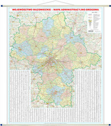 ArtGlob, mapa ścienna Województwo mazowieckie WYDANIE 2025