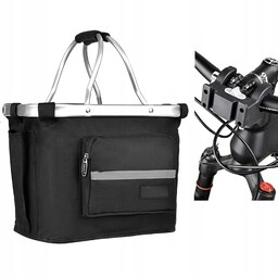 Koszyk Rowerowy Na Kierownicę Składany Wodoodporny Kosz