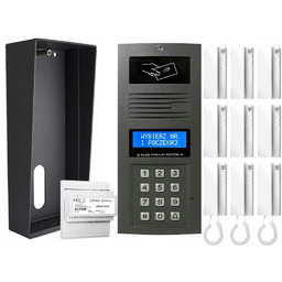 Domofon Cyfrowy 9-RODZINNY Elfon Optima OP-255R Breloki Szyfrator