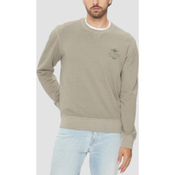 AERONAUTICA MILITARE Beżowa męska bluza Vintage Effect