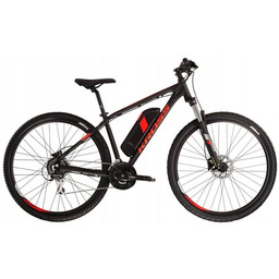 Kross Hexagon Boost 1.0 Męski Czarny Czerwony Matowy