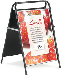Stojak reklamowy/potykacz, 500x700 mm, czarny