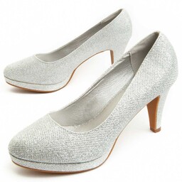 Montevita Buty Na Obcasie Unne Srebrny