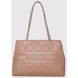 VALENTINO Beżowa pikowana shopperka Ada Shopping