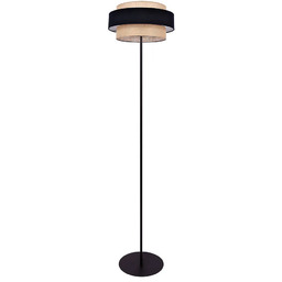 Lumes Lampa podłogowa boho z podwójnym abażurem -