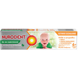 Wyrób medyczny, NURODENT żel na ząbkowanie, 15ml