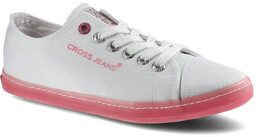 Białe Trampki Cross Jeans Damskie Lekkie Półbuty
