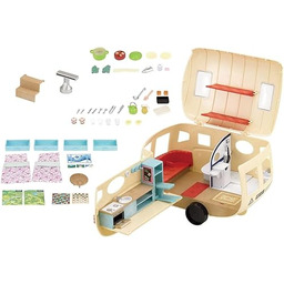 Sylvanian Families Przyczepa Kempingowa, Wielokolorowy, Od 3 lat,