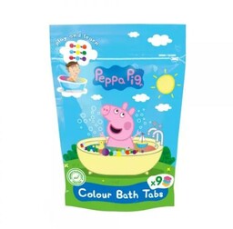 Peppa Pig barwinki koloryzujące do kąpieli, 9x 16g