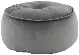Taboret tekstylny Kerem, szaro-brązowy