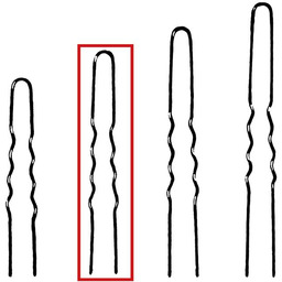 Ari, zapinki do koków, karbowane, 45 szt., 45mm