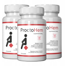 3x ProctoHem - ulga w walce z hemoroidami
