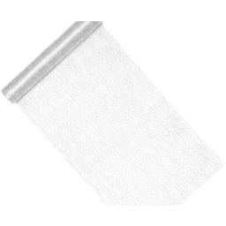 Dekoracja bieżnik na stół srebrny - 9 m