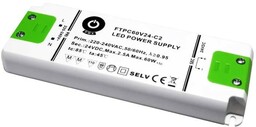 Zasilacz LED 60W 24V 2,5A meblowy slim POS