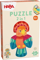 Puzzle 2in1 Papagei