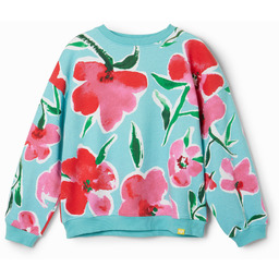 Bluza oversize kwiaty