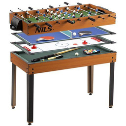 Nils Extreme Stół do gier 4w1: cymbergaj, piłkarzyki,