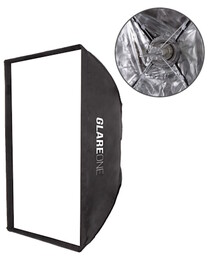 GlareOne SESOFT80X120B - softbox parasolkowy 80x120cm Easy Fold,