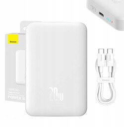 Baseus Magnetyczny Powerbank Ładowanie Indukcyjne Magsafe 10000MAH 20W