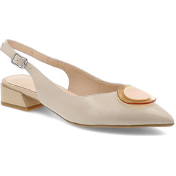 S.Barski Beżowe Sandały Eleganckie Obuwie Damskie