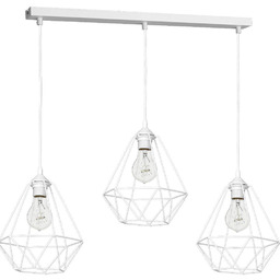 Milagro Lampa wisząca BASKET WHITE 3xE27