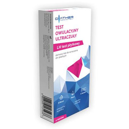 DIATHER Test owulacyjny ultraczuły płytkowy, 5 testów