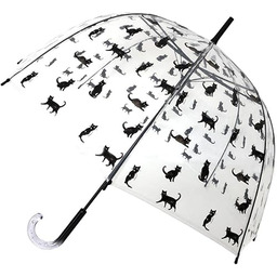 SMARTBULLE Przezroczysty długi parasol bąbelkowy - Solidny; Automatyczne