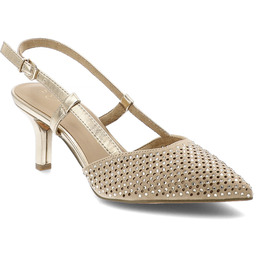 Marco Tozzi Sandały damskie, cholewka ze skóry ekologicznej