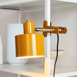 Dyberg Larsen Lampka z klipsem Ocean, żółty /