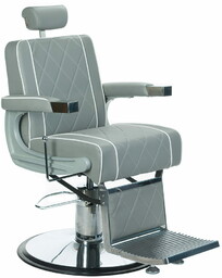 Fotel barberski ODYS BH-31825M Jasny Szary