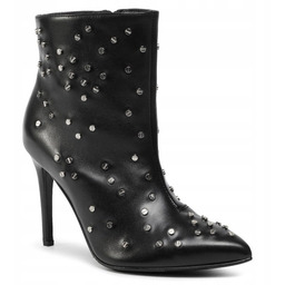 Eva Minge Botki Damskie Skórzane Czarne 38 3e6