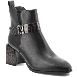 Artiker Czarne Botki Eleganckie Skórzane Buty Damskie