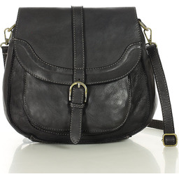 Torebka vintage retro skórzana listonoszka saddle bag -