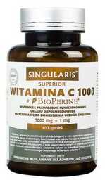 SINGULARIS Witamina C1000+ Bioperine, 60 kapsułek