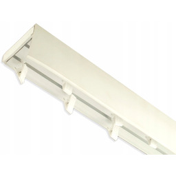 Szyna sufitowa Pcv dwutorowa 300 cm kpl Osłona