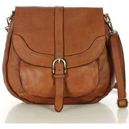 Torebka vintage retro skórzana listonoszka saddle bag -