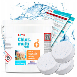 Chlor do Basenu Jacuzzi Duże Multifunkcyjne Tabletki Chemia