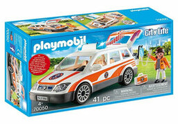 Playmobil, zestaw figurek Samochód ratowniczy ze światłem