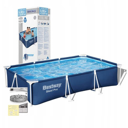 Basen stelażowy prostokątny Bestway Steel Pro 56404 300x201x66