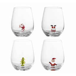 Bloomingville CHRISTMAS MISA Świąteczne Szklanki do Napojów 4