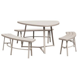 Zestaw piknikowy Heart-look beżowy