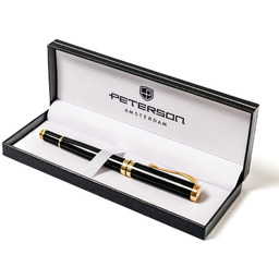 Elegancki długopis w pudełku czarny - Peterson