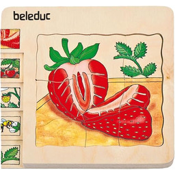 Beleduc - 17040 - Drewniane puzzle warstwowe -