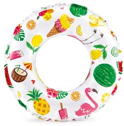 Kółko dmuchane do pływania, smakołyki, Intex, 61 cm