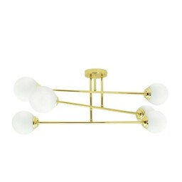 Lampa sufitowa, żyrandol 6xE27 PALLE Gold złota