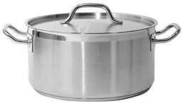 Garnek niski 12 l gastronomiczny SS 32x16 cm