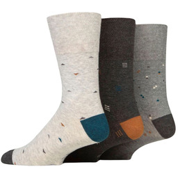 Gentle Grip 3PACK, bezuciskowe skarpety męskie,, maksymalny wzór,