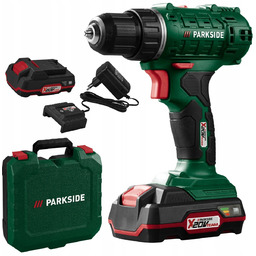 Wiertarko-wkrętarka Parkside Pbssa A1 20V Zestaw Aku 2AH