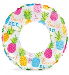 Kółko dmuchane do pływania, ananas, Intex, 61 cm